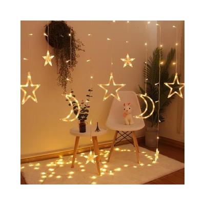 China String Light Monn Star Ramadan Fairy String Lights Battery Powered Fairy Lights for sale