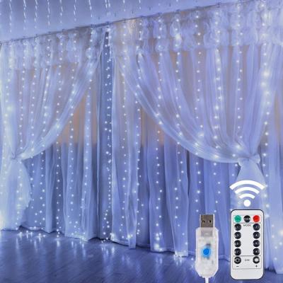 China Real String Candy House 3M USB Window Curtain Light String Light/8 Modes Twinkle LED String Lights/Room Remote Waterproof Copper Wires for sale