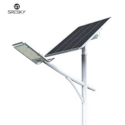 China Newest ect SRESKY public square adjustable street/Road//Parking/oudoor lot split solar lights IP65 led 40w 60w 80w 100w solar street light for sale