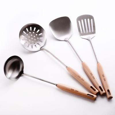 China Outdoor Wooden Kitchen Tool Kit Handle Kitchen Utensils Kitchen House Items Sustainable Product Accessories Selling Utensils for sale