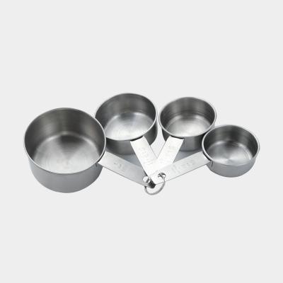 China 4pcs Durable Solid Stainless Steel Metal Scoop Hanging Copper Customizable Colors Round Narrow Dowelers for sale