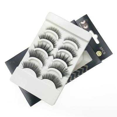 China Tech Silk High End Premium Manufacturing False 5 Pairs Mink False Eyelashes for sale