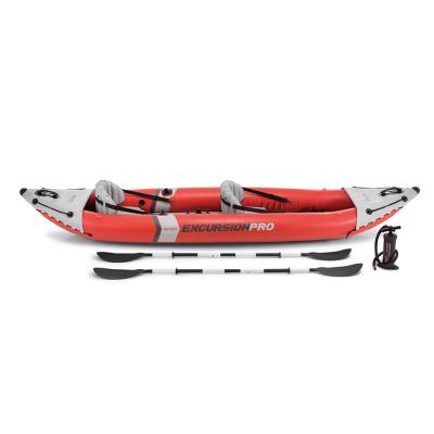 China US Coast Guard ID. INTEX 68309 EXCURSION PRO 2 inflatable rowing boat set for fishing outdoor water sports inflatable boats for sale