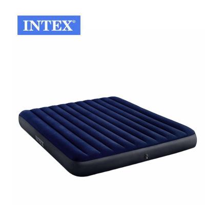 China Intex 64755 Series Double Corduroy Foldable King Bed Inflatable Mattress Guest Table for sale