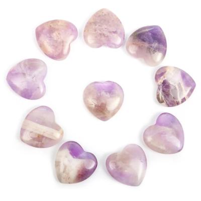 China China Natural Heart Shaped Crystals Stone 2cm Mini Ornament Home Decor Reiki Rose Quartz 7 Chakras Energy Healing Gemstone for sale