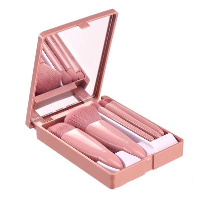 China Angular Blush 5PCS Makeup Brush Set Soft Fluffy Women Cosmetic Powder Eyeshadow Base Blush Blending Beauty Make Up Brush Tool Maquiagem for sale