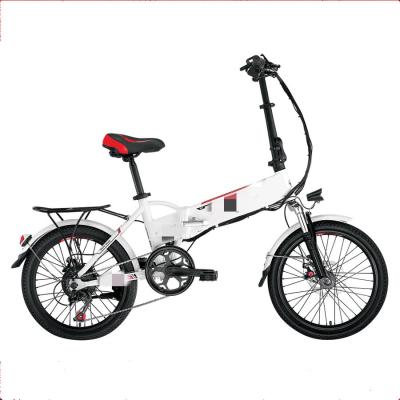 China Freestyle bike 20 inch folding beach electric bicycle 48V lithium battery power ebike folding electric bicycle OEM for sale