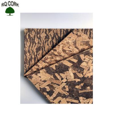 China Rustic Tiles RQ CLOSE UP Natural Cork Eco-Friendly 3D Black Wall Panel for sale