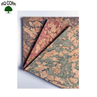 China RQ CORK Colorful Cork Wall Tiles Rustic Decorative Panel for sale