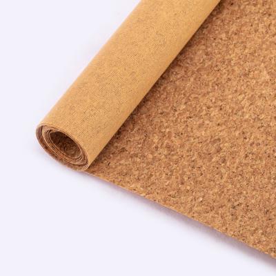 China Sale Cork Strip Waterproof Hot Yoga Mat Material Cork Fabric Natural Portugal Cork Leather for sale