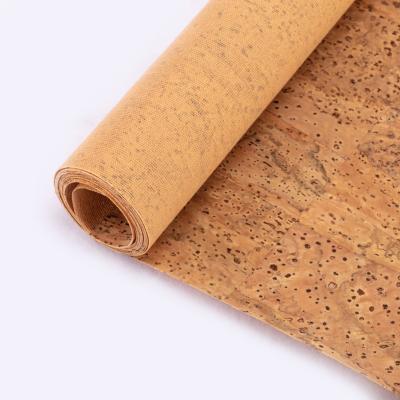 China Square Luxury Waterproof Cork Fabric Portugal Bread Lines Cork Bags Material for sale