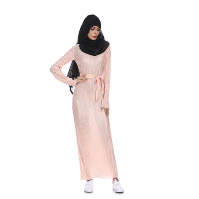 China Fashion Factory Price Trendy Muslim Women Plus Size Long Sleeve Maxi Dress Islamic Clothing Dress for sale