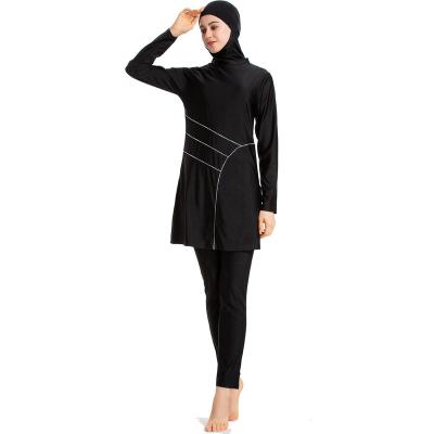 China New Arrival Casual Islamic Print Muslim Swimwear Two Piece Swimwear For Ladies Swimwear for sale