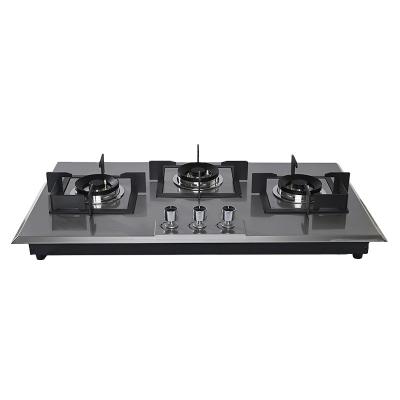 China Household factory direct sale unique design good quality stainless steel gas stove with three gas stove for sale