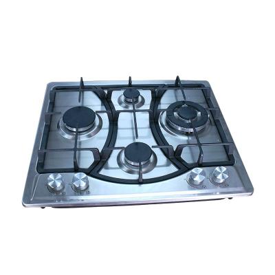 China Best Selling Household Kitchen Electric 4 Burner 24 Inch Single Operation Gas Stove In Steel Cooktop for sale