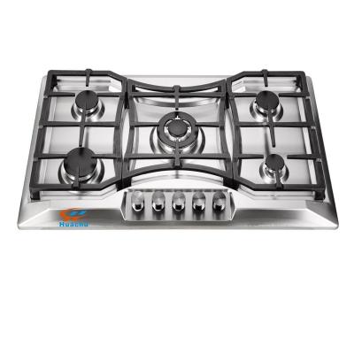 China 2019 Household New Model By Professional Manufacturer With Stainless Steel 5 Burners Gas Hob for sale