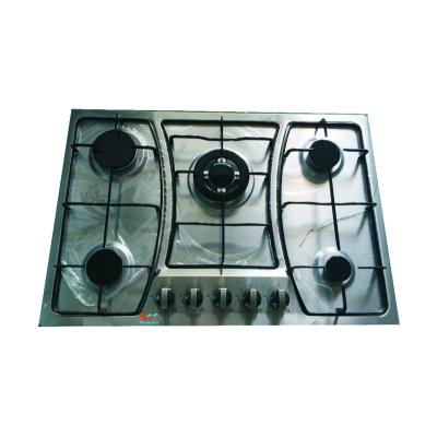 China Cheaper Stainless Steel Enamel Grill 5 Burner Gas Hobs for sale