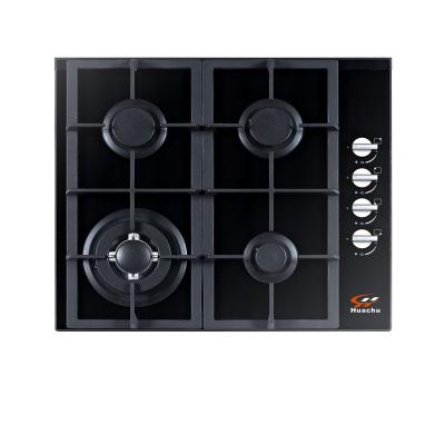 China 2019 very popular household cooking range 60 cm cooktop 4 burner gas stove in side control for sale