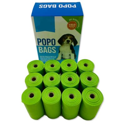 China Viable Where To Buy Bio Degradable Compostable Waste Dog Poop Bags Cornstarch With Poop Bag Dispenser Free Sample for sale