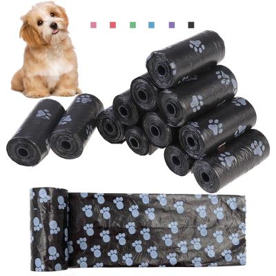 China Super Low Price Stocked Accept Custom Color Logo Doggie Clean Up Bags Printed Thick Dog Waste Poop Bags for sale