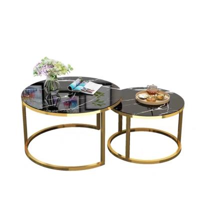 China Fashion Combination Modern Round Coffee Table Large Round Living Room Small Round Coffee Table for sale