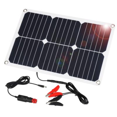 China Original 20W Sunpower Solar Panel Flexible Soft Car and USB Charger with Solar Module Accessories 125*125mm/161.7*161.7mm for sale