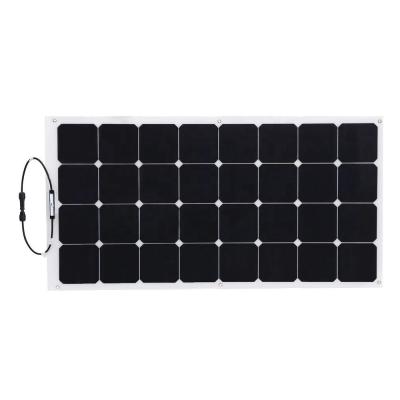 China Factory Price 100W Sunpower Flexible Solar Panel Power System For Homes 125*125mm/161.7*161.7mm for sale