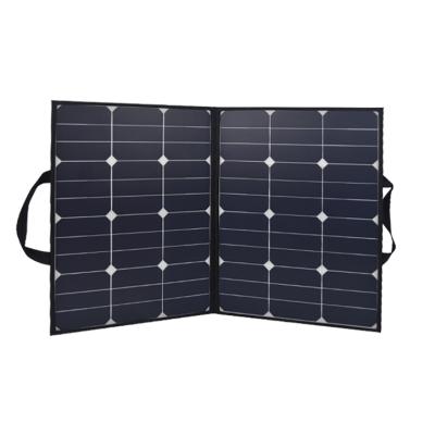 China Fast Charging Support 80w Sunpower Portable Mobile Phone Power Bank UPS Power Supply Solar Panel Charger Folding Package for sale