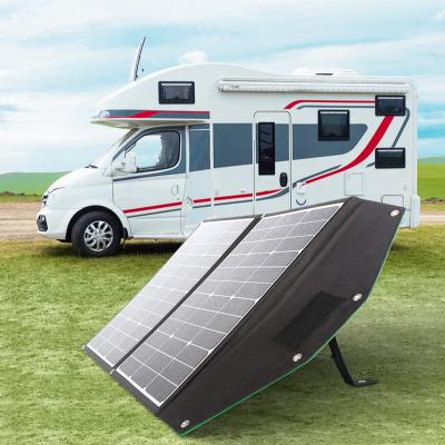 China Fast Charging Support 40w Sunpower Panel UPS Solar Panel Charger Double Folding Bag for sale