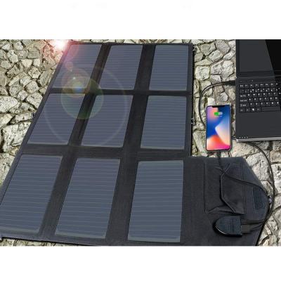 China Portable Solar Panel Fast Charger Support 60w Sunpower Charging UPS Solar Panel Charger Bag For Traveling for sale