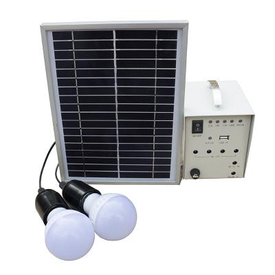 China 5W 4AH AC DC PV Panel Home Solar Power LED Lighting Kits Portable UPS Power Suppy System for sale