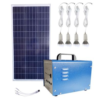 China Reduced Solar Panel Portable DC AC 20W Charging System Home Portable Energy Small LED UPS Power for sale