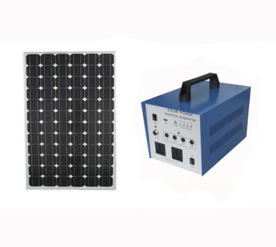 China Portable UPS Home Power LED Solar Panel AC 40W DC Lamp Charging Lighting System for sale