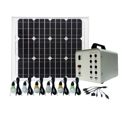 China Wholesale 40W UPS Small Power Home Battery Portable Mono Solar Panel Home Lighting Solar Power System for sale