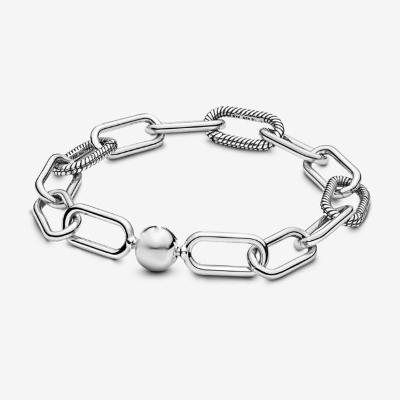 China CLASSIC Women's S925 Bondage Bracelet Interlacing Silver Plated Bracelet For Girls Wholesale Fashion Jewelry Couple Gift Women Bracelet for sale