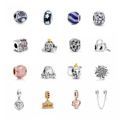 China Cute 2022 New High Quality Women Jewelry pendant for Necklace Bracelet bead s925 Silver Safe Chain Charms Beads for sale