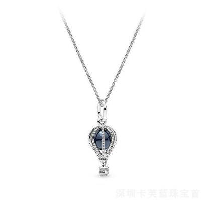 China Fashion Simple Necklaces S925 Wholesale Women Jewelry Women's CLASSIC Chain Silver Plated Pendant Necklace for sale