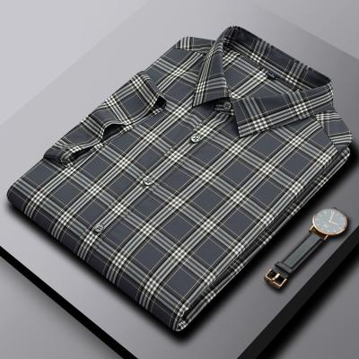 China Wholesale Anti Shrink Metro Plaid Shirts For Men Check Shirts Button Up Shirts Slim Fit for sale