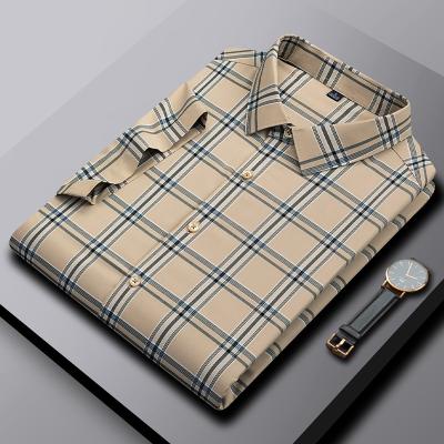 China New Men's Business Anti-Shrink Sleeve Shirt Soft Cotton Short Style Casual Shirt Men's Shirt Dress Shirts for sale