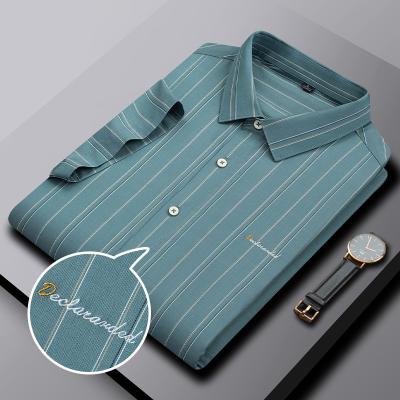 China Anti Shrink Ready To Ship Mens Shirt With Custom Options Short Sleeve Plain Cotton Mens Shirts for sale