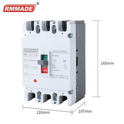 China MCCB RMM1-225/3300 NM1-250 Molded Case Circuit Breaker Air Switch Overload Protector OEM ODM RMM1 for sale