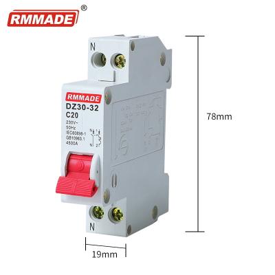 China Miniature MCB DPN DZ30-1P+N 32A/220V Circuit Breaker Air Switch Overload Protector DZ30-1P+N for sale