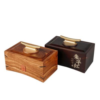 China Recyclable High End Wenge Wooden Boutique Custom Design Gift Wooden Tea Box for sale