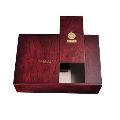 China Handmade Customized High Grade Wooden Tea Caddy Gift Box for sale