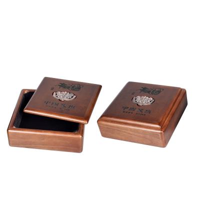 China Recyclable Custom High Quality Magnetic Cover Large Square Antique Wooden Gift Packaging Box for sale