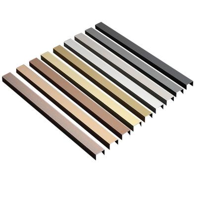 China Modern stainless steel U-shape trims as accessories for tile corners and wall corners for sale