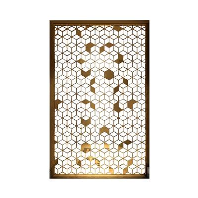 China New classic/postmodern decorative stainless steel screen panels partition screen panel metal partition wall for living rooms for sale