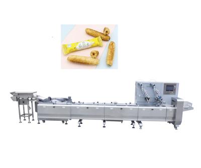 China Single Sweets Hard Taffy Candy Flow Packing Machine Multifunctional Automatic Food Small Horizontal Pillow Bag Machine for sale