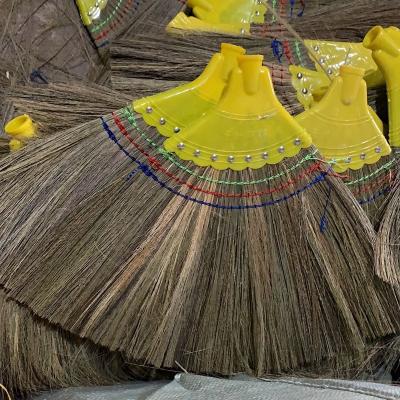 China Eco-friendly Hot Sale Manufacturer African Sorghum Grass Broom With Wooden Stick for sale