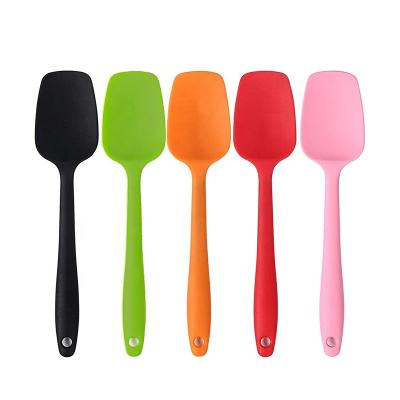 China Sustainable Kitchen Tools Large 28cm Silicone Scraper Non-Stick Heat Resistant BPA Free Spatula For Baking Pastry for sale